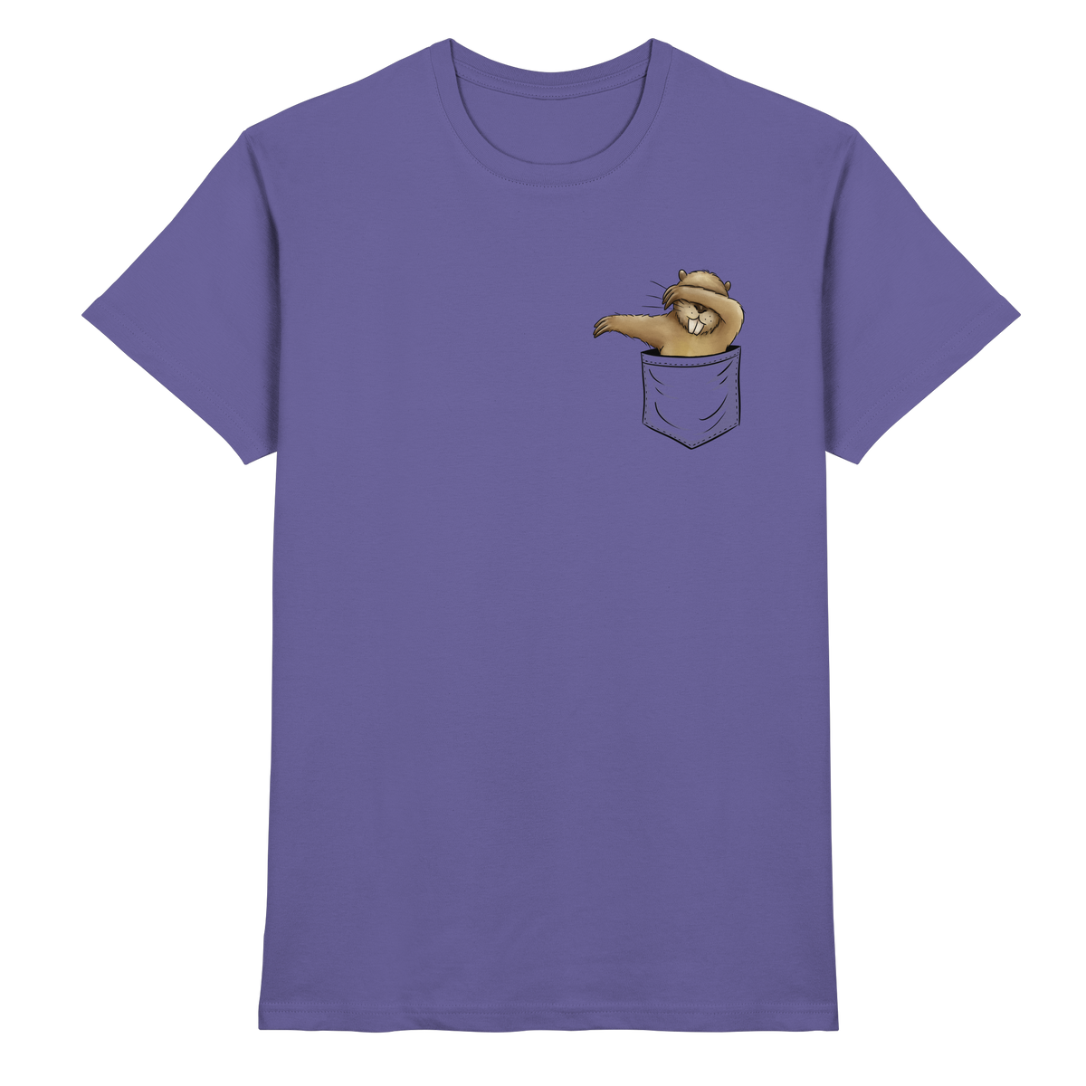 Dabbender Biber in Deiner Tasche - Premium Shirt
