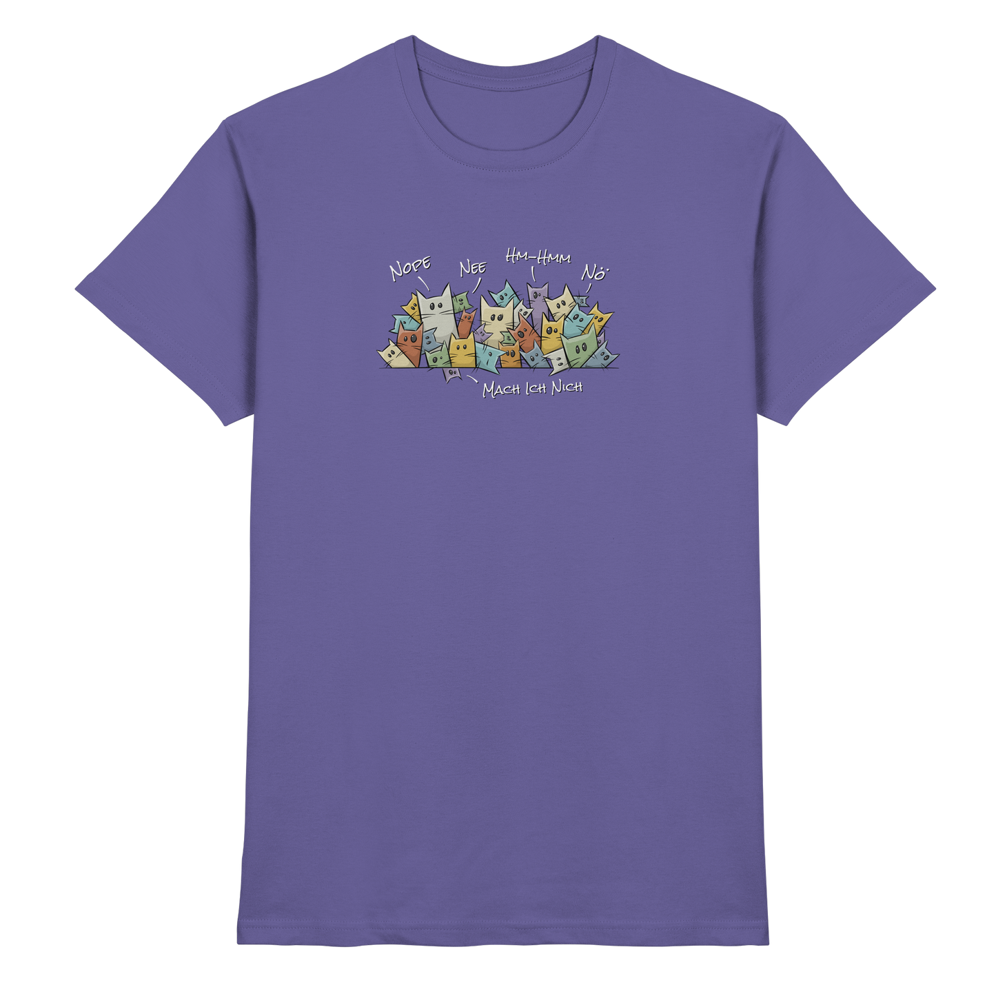 Nope, Nee, Nö Katzen - Premium Shirt