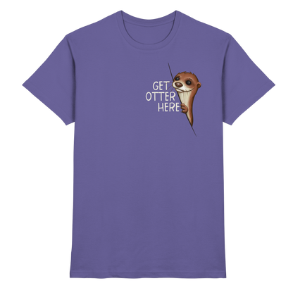 Get Otter Here | Lustiger Otter Kalauer - Premium Shirt