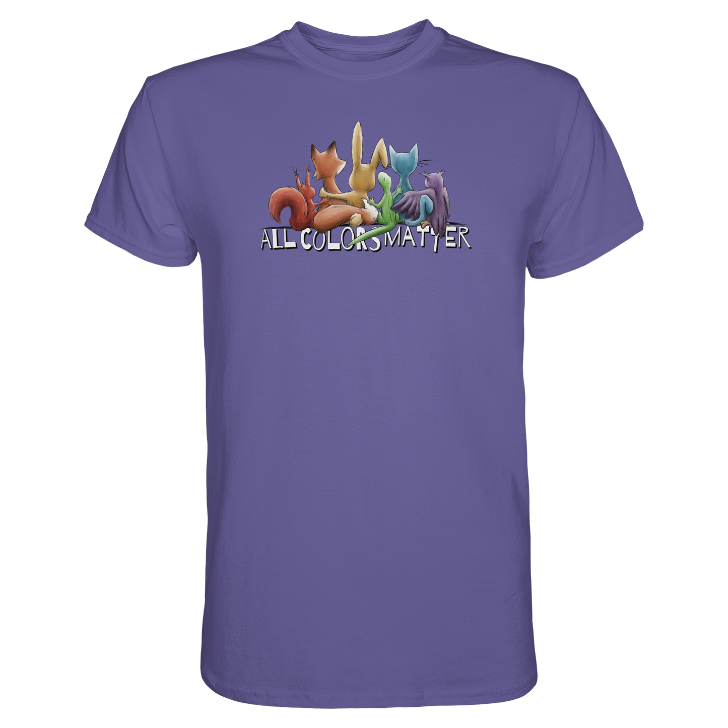 All Colors Matter! Regenbogen Tiere für Vielfalt - Premium Shirt