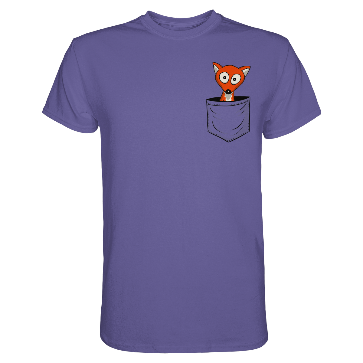 Fuchs in der Brusttasche | Taschen-Fuchs - Premium Shirt