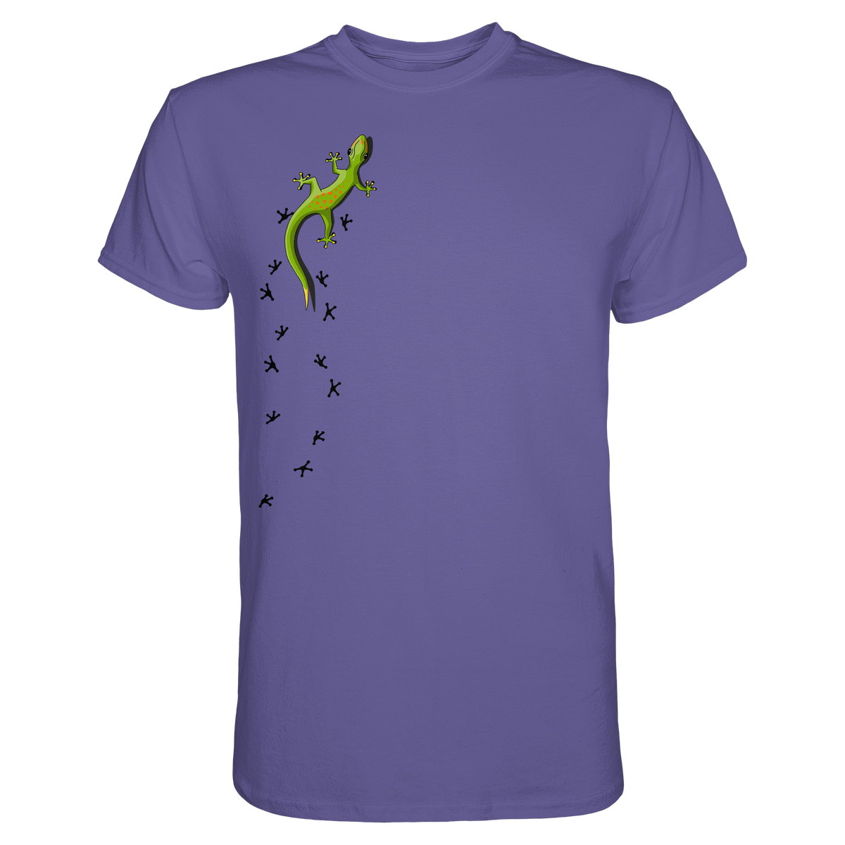Kletternder Gecko mit Spuren - Premium Shirt