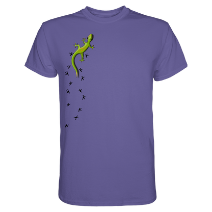 Kletternder Gecko mit Spuren - Premium Shirt