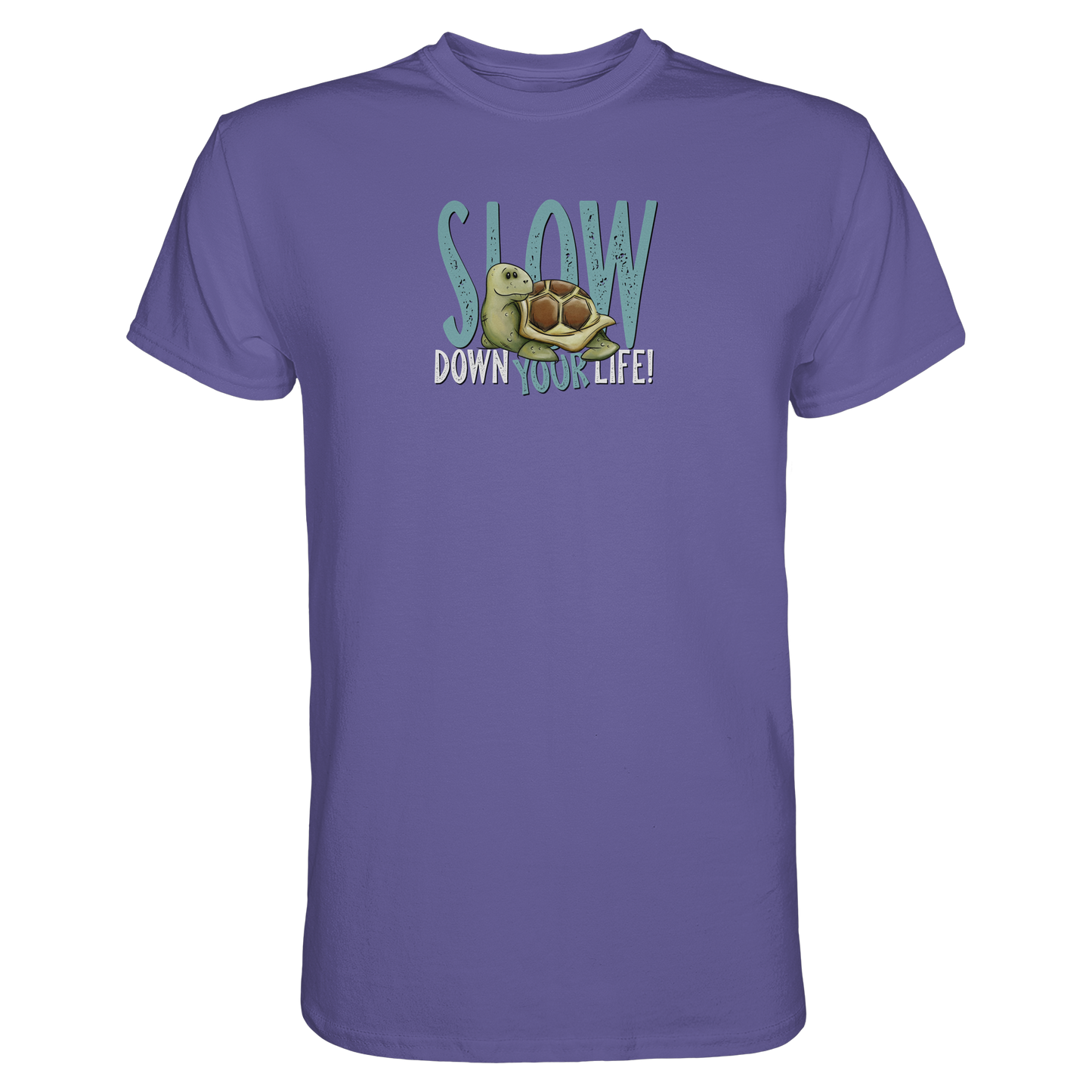 Slow Down Your Life Schildkröte - Premium Shirt