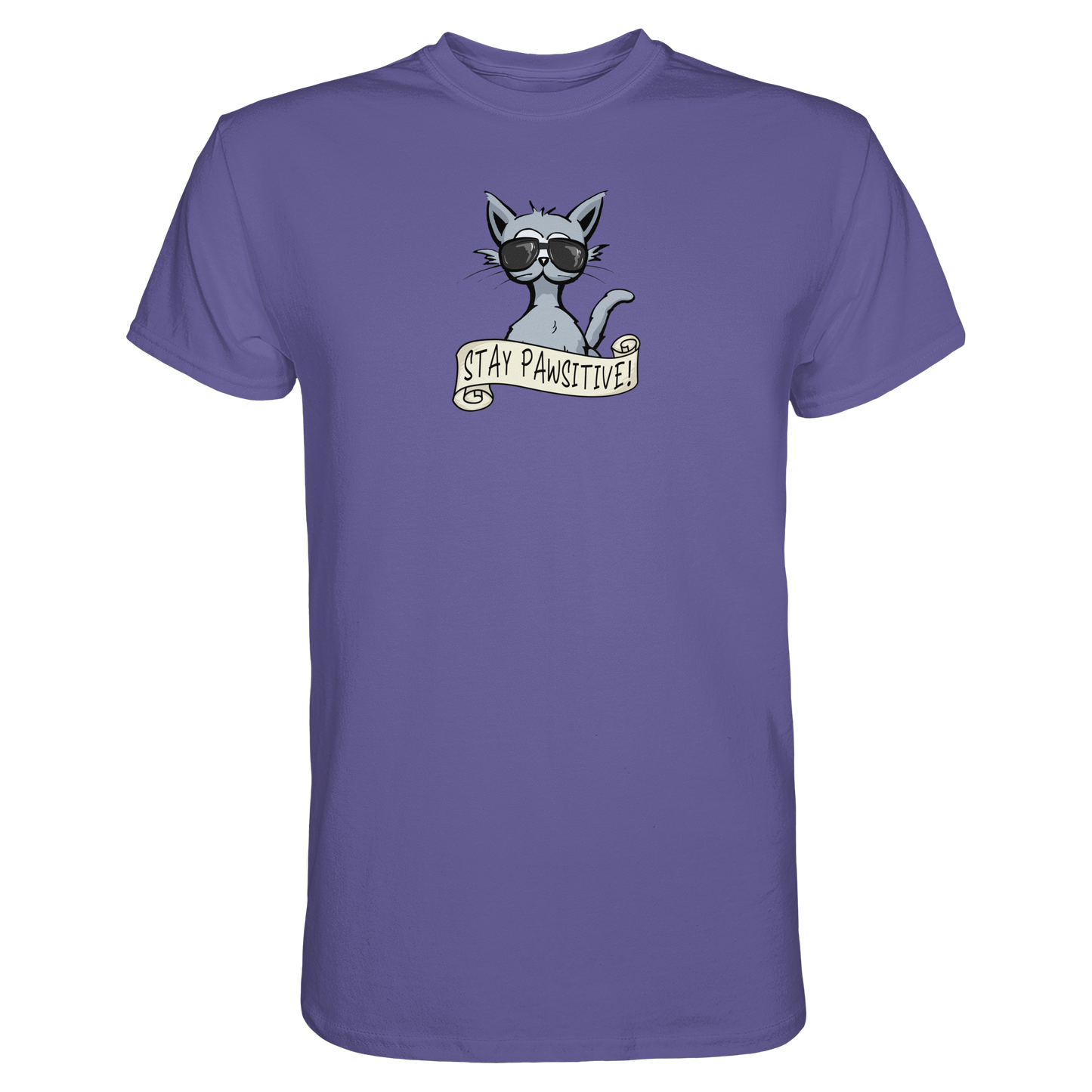 Stay Pawsitive Bleib lässig Hipster Katze - Premium Shirt