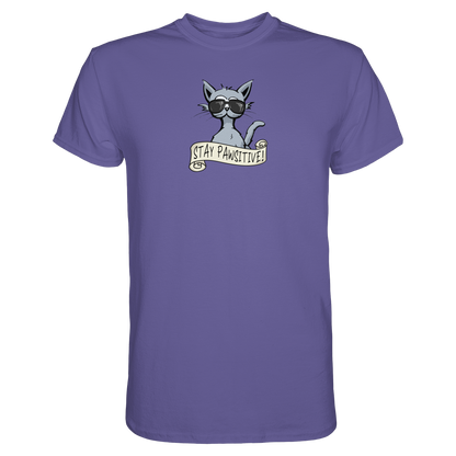 Stay Pawsitive Bleib lässig Hipster Katze - Premium Shirt