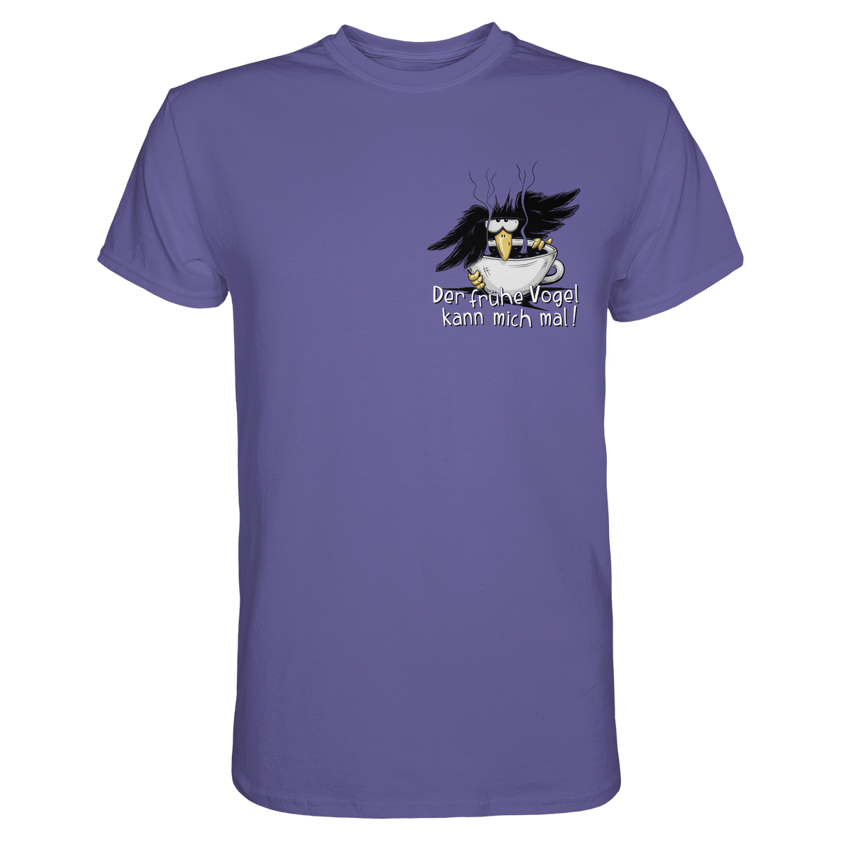 Der frühe Vogel kann mich mal | Kaffee Rabe - Premium Shirt