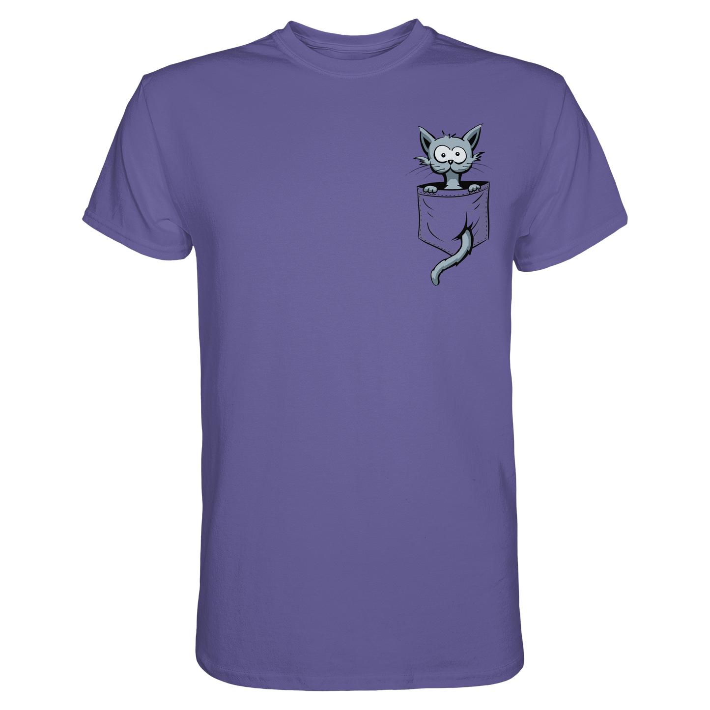 Verrückte Katze in Deiner Brust-Tasche - Premium Shirt