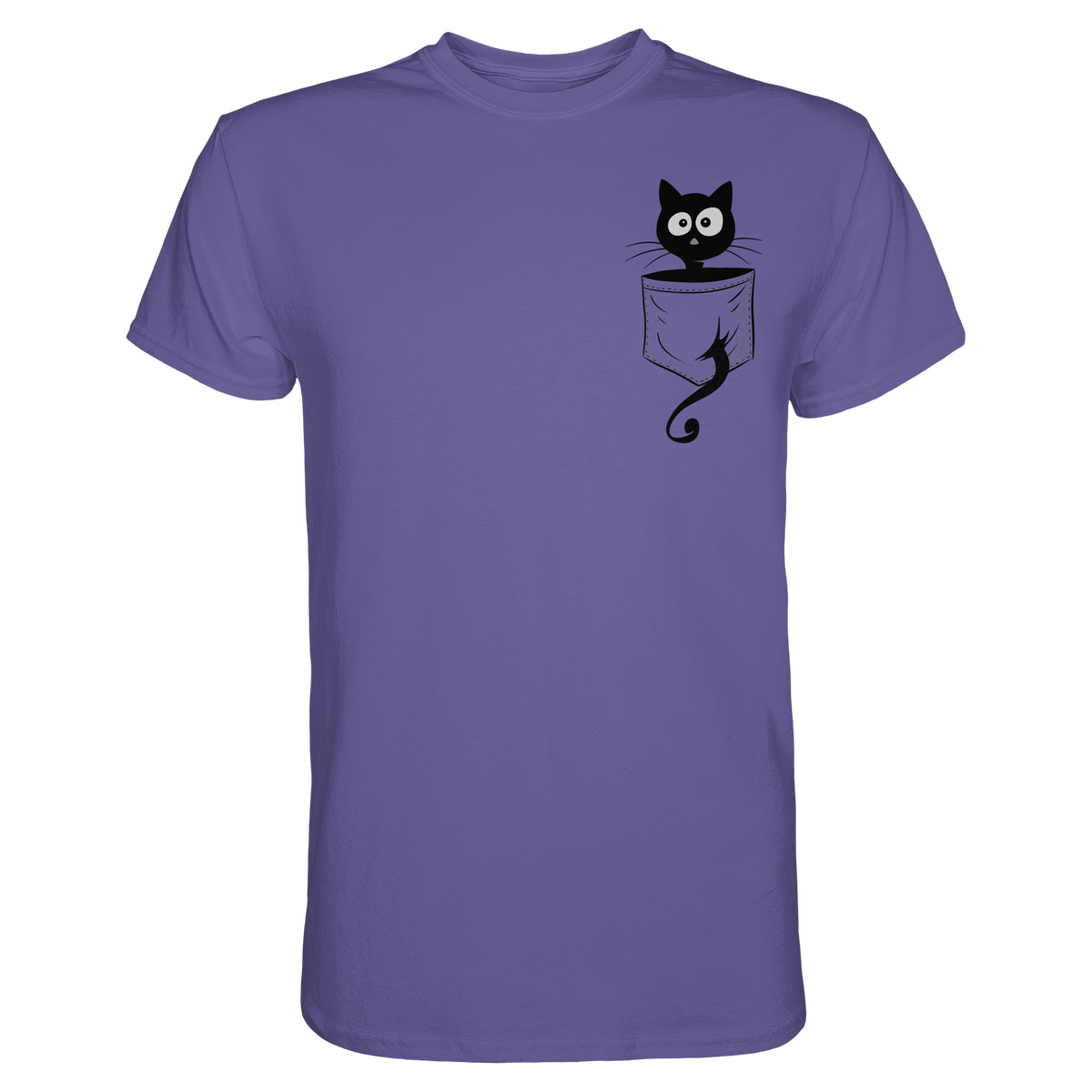 Schwarze Katze in der Tasche - Premium Shirt