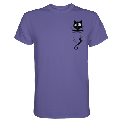 Schwarze Katze in der Tasche - Premium Shirt