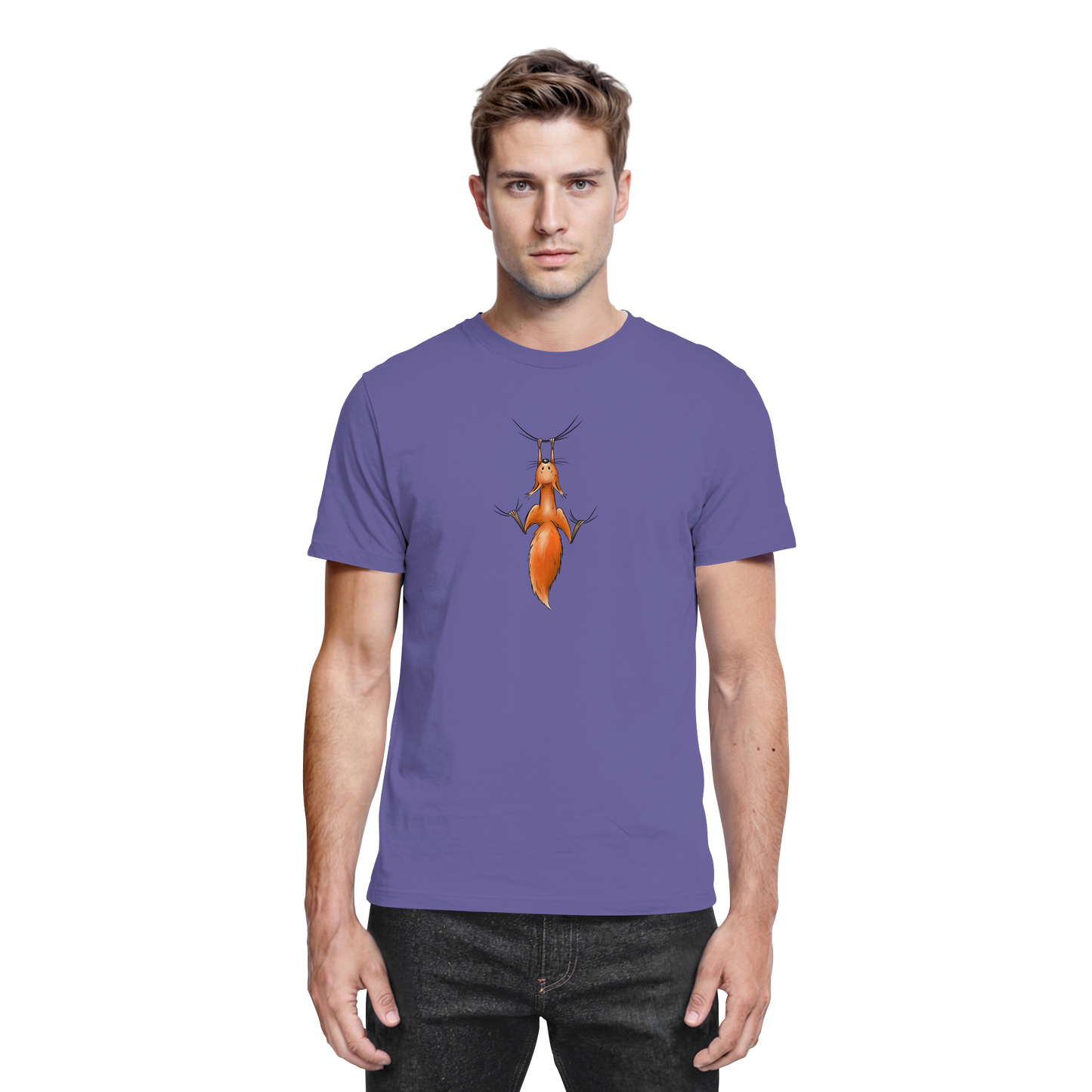 Rotes Eichhörnchen hängt ab - Premium Shirt