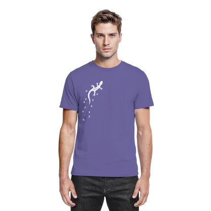 Gecko Eidechse Silhouette hell - Premium Shirt