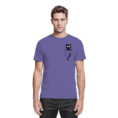 Schwarze Katze in der Tasche - Premium Shirt