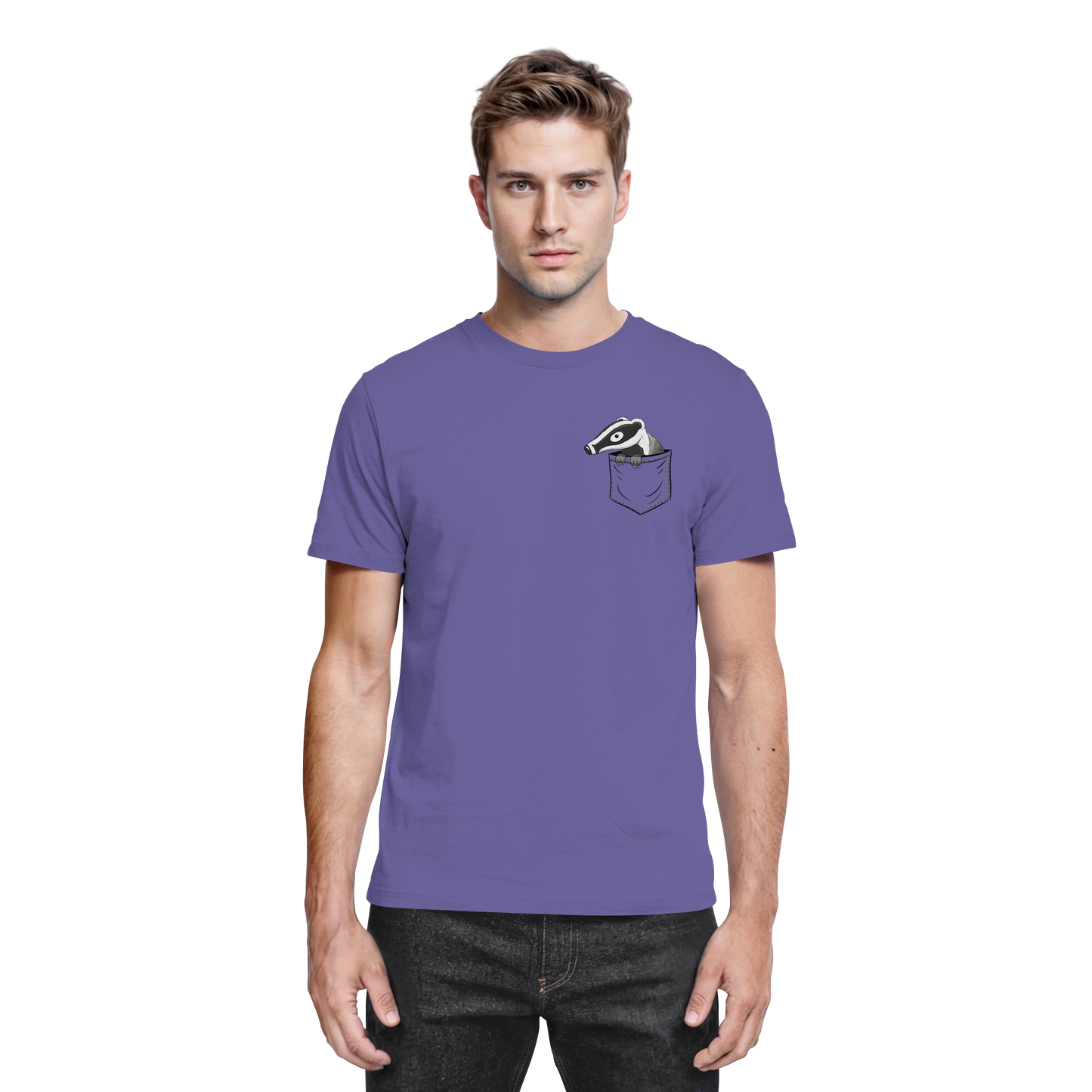 Lustig gemütlicher Dachs In der Tasche - Premium Shirt