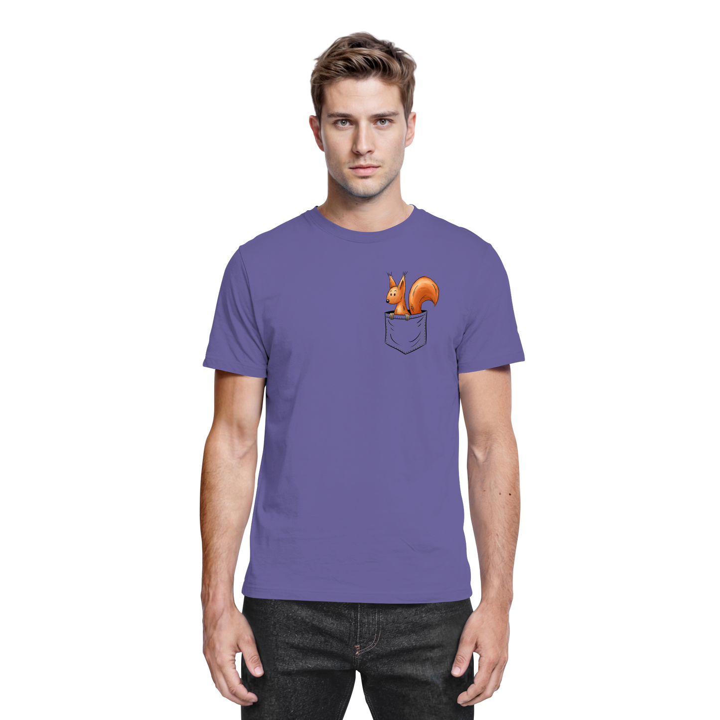 Lässiges Eichhörnchen In Tasche - Premium Shirt