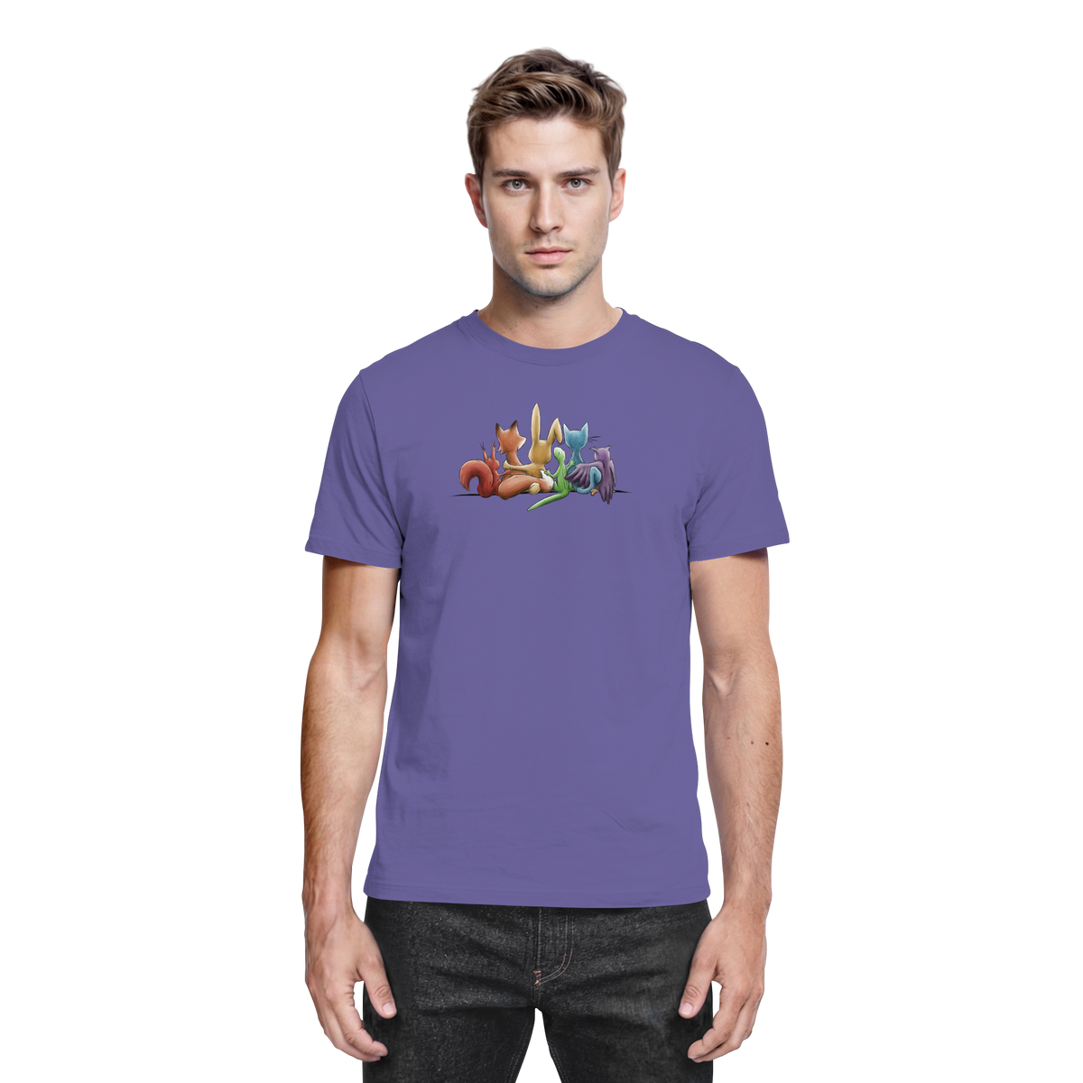 Regenbogen Tiere für Freundschaft, Toleranz und Vielfalt - Premium Shirt