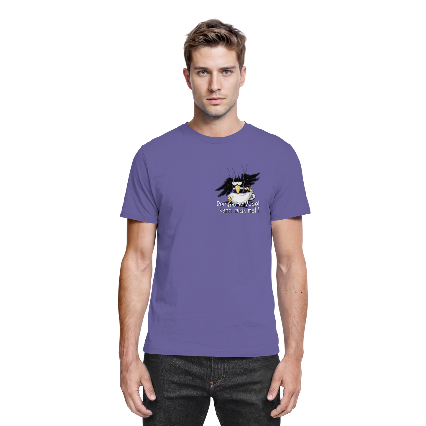 Der frühe Vogel kann mich mal | Kaffee Rabe - Premium Shirt