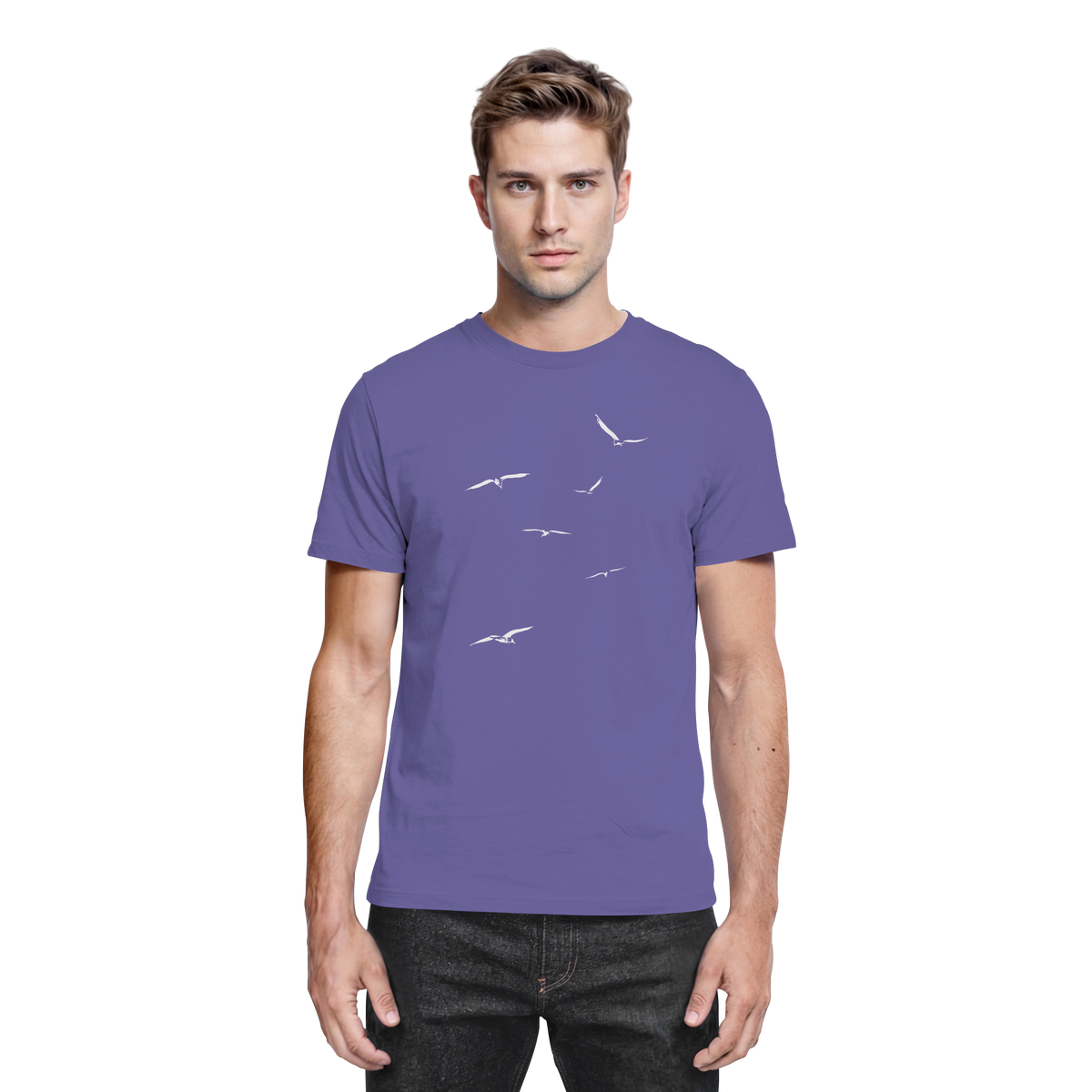 Vogelschwarm – Traum vom Fliegen - Premium Shirt