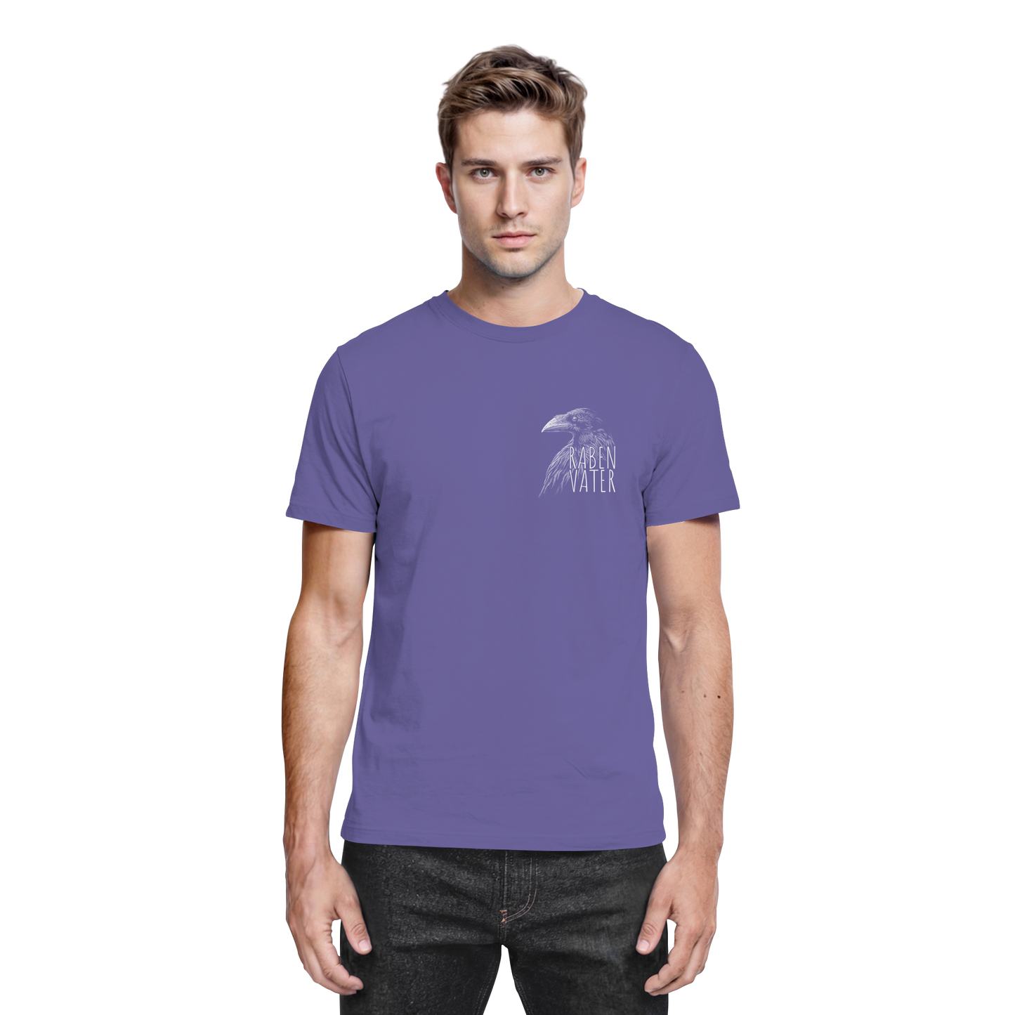 Rabenvater schwarzer Rabe Krähe - Premium Shirt