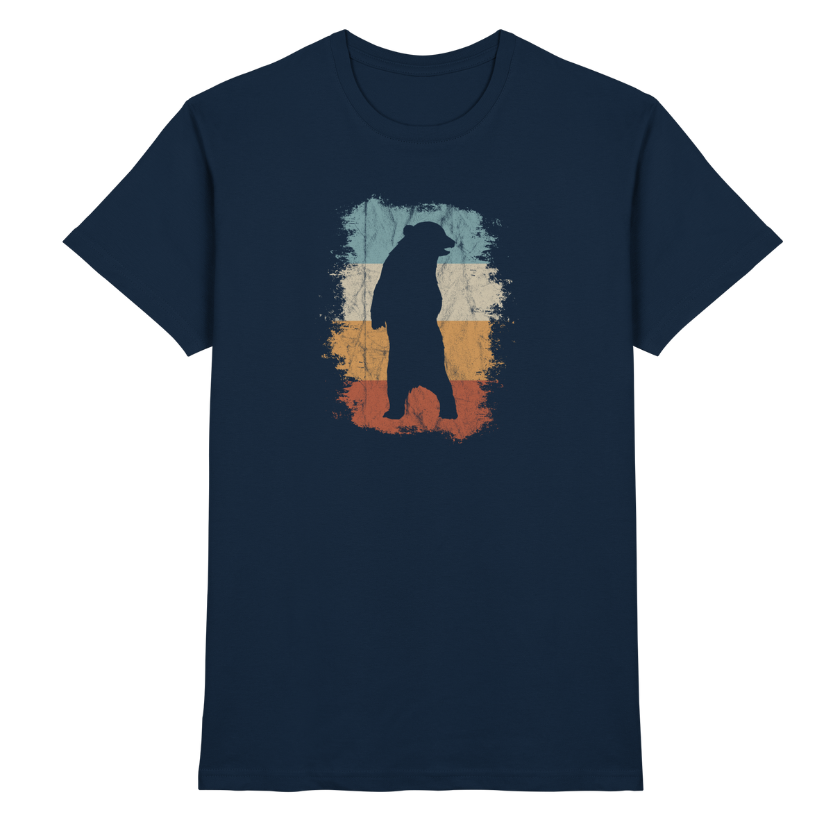 Retro Bären-Silhouette - Premium Shirt