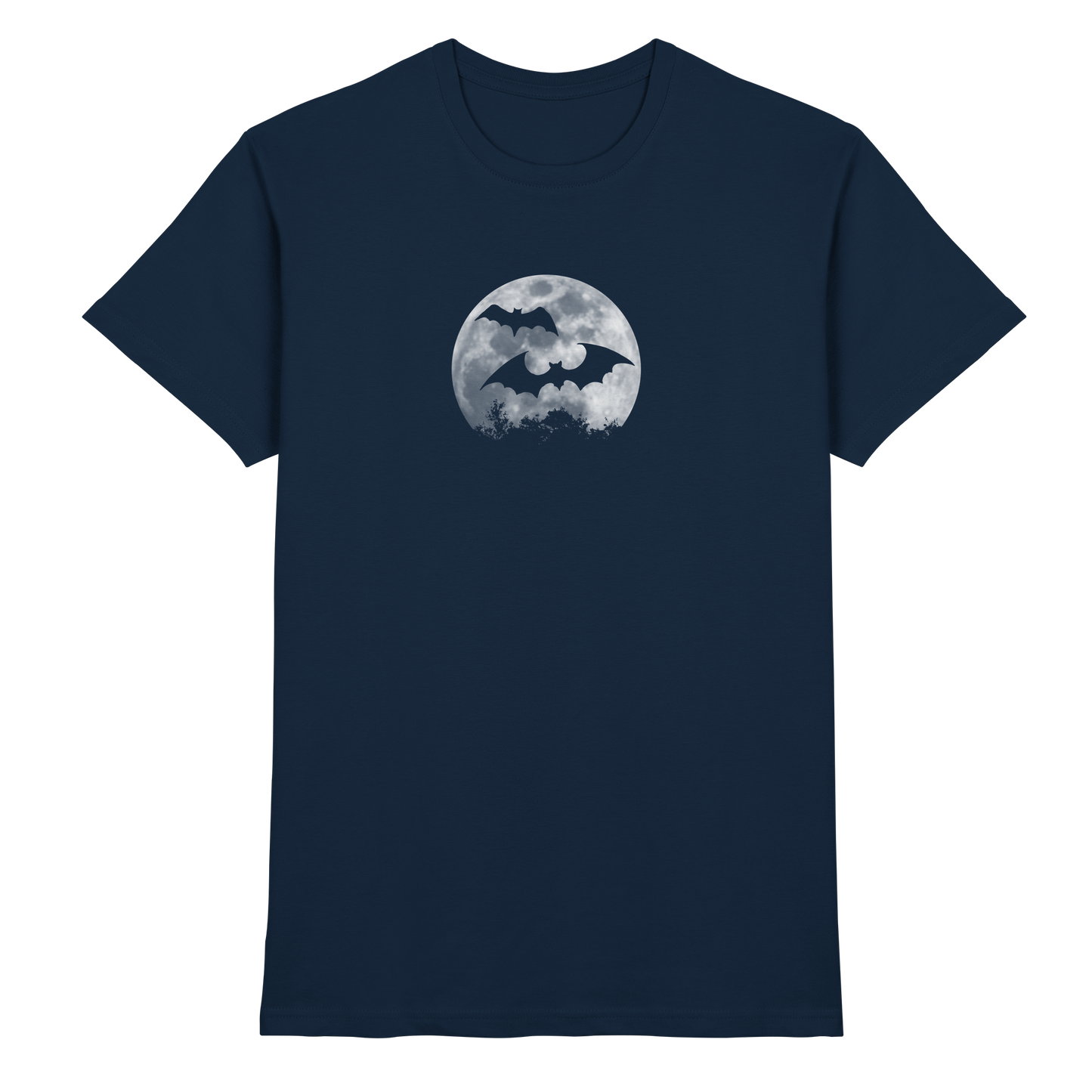 Fledermaus Silhouetten bei Vollmond - Premium Shirt