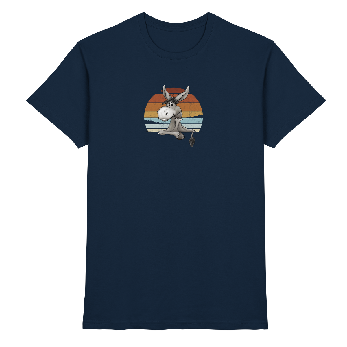 Lässiges Maultier Retro Esel - Premium Shirt