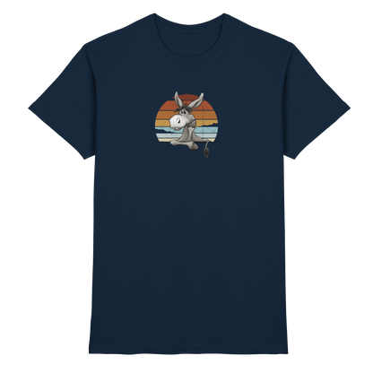 Lässiges Maultier Retro Esel - Premium Shirt