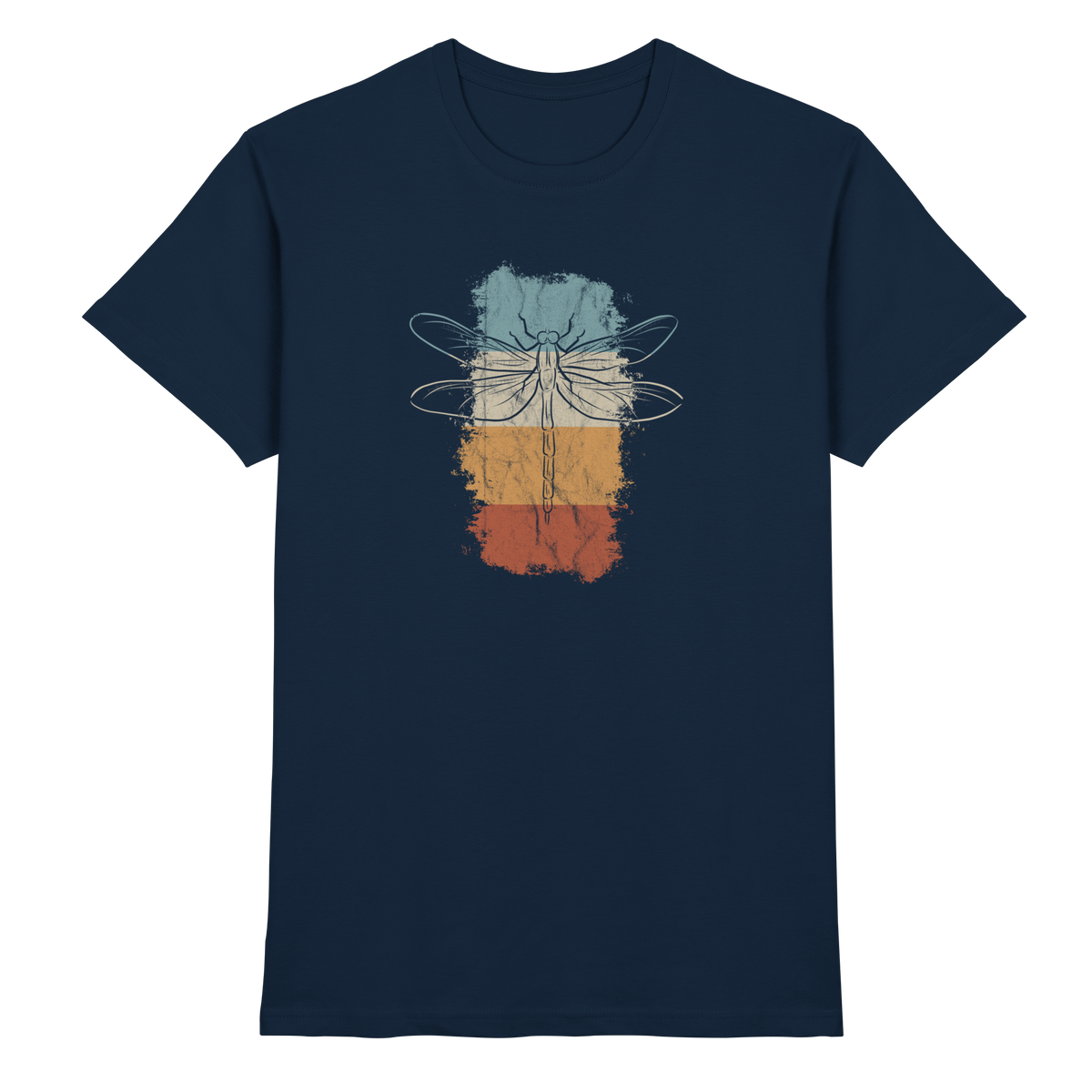 Retro Kunst Libelle | Vintage Dragonfly - Premium Shirt