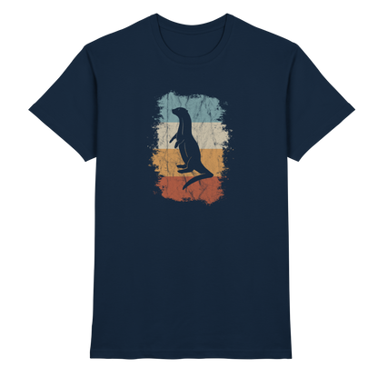 Retro Otter Fischotter Silhouette - Premium Shirt