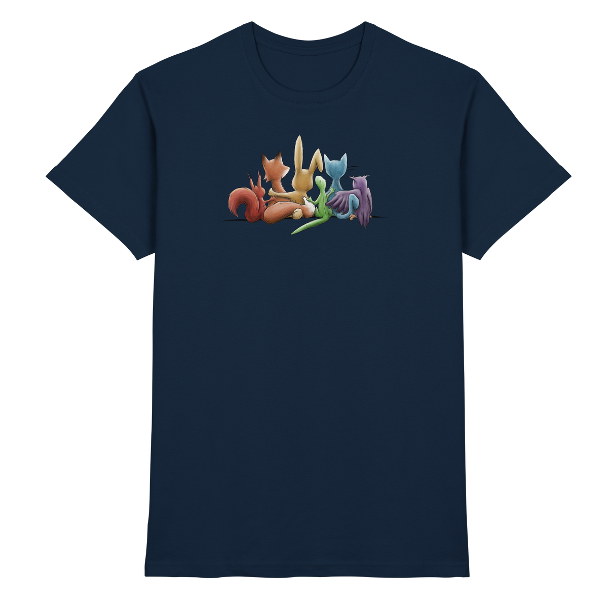 Regenbogen Tiere für Freundschaft, Toleranz und Vielfalt - Premium Shirt