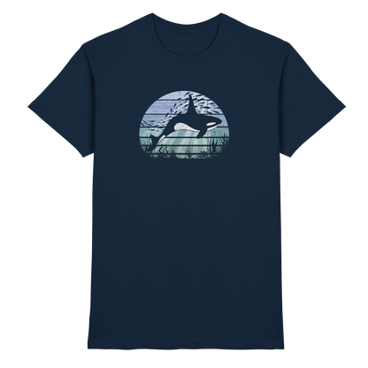 Retro Tiefsee Schwertwal Orca - Premium Shirt