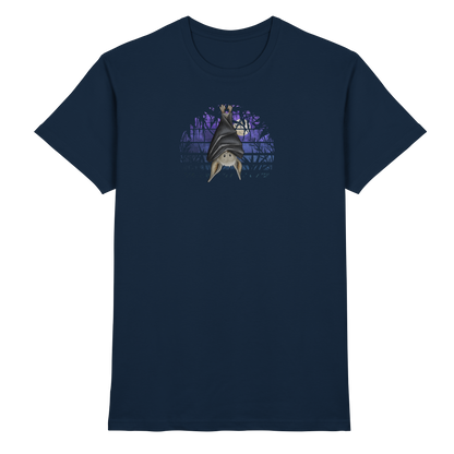Fledermaus in blauer Nacht - Premium Shirt
