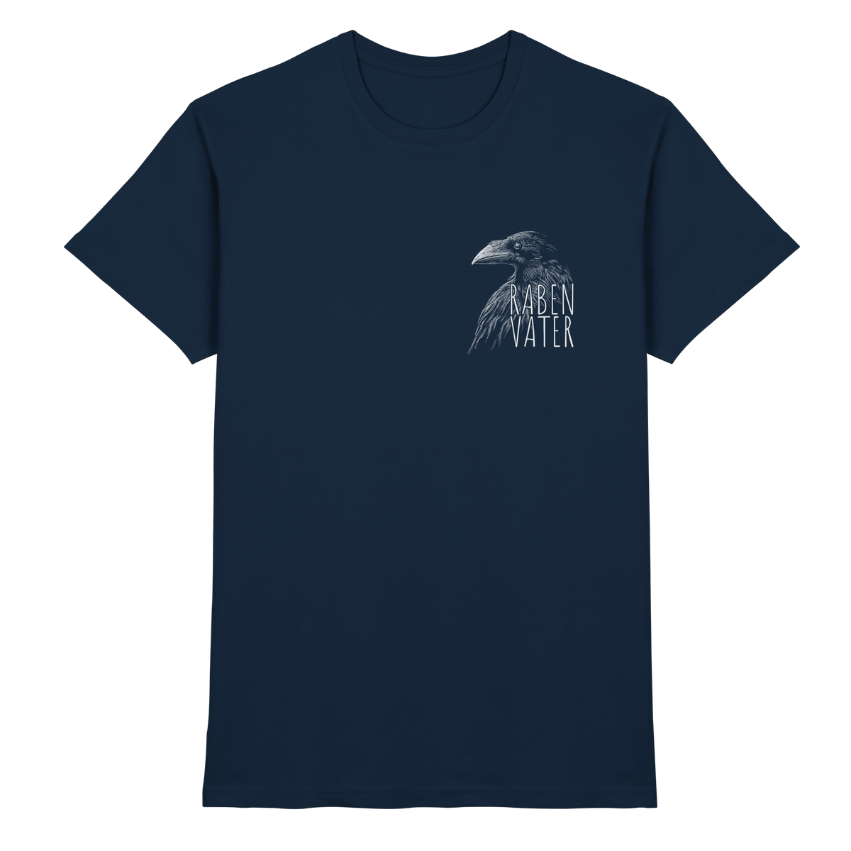 Rabenvater schwarzer Rabe Krähe - Premium Shirt