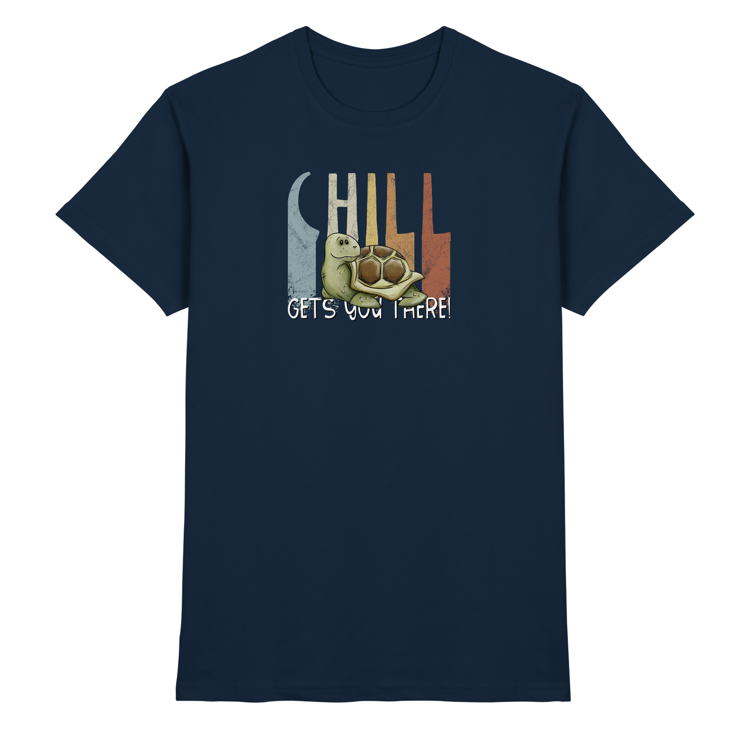 Gechillt gemütliche Schildkröte - Premium Shirt