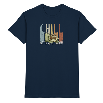 Gechillt gemütliche Schildkröte - Premium Shirt