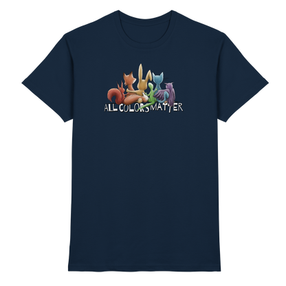 All Colors Matter! Regenbogen Tiere für Vielfalt - Premium Shirt