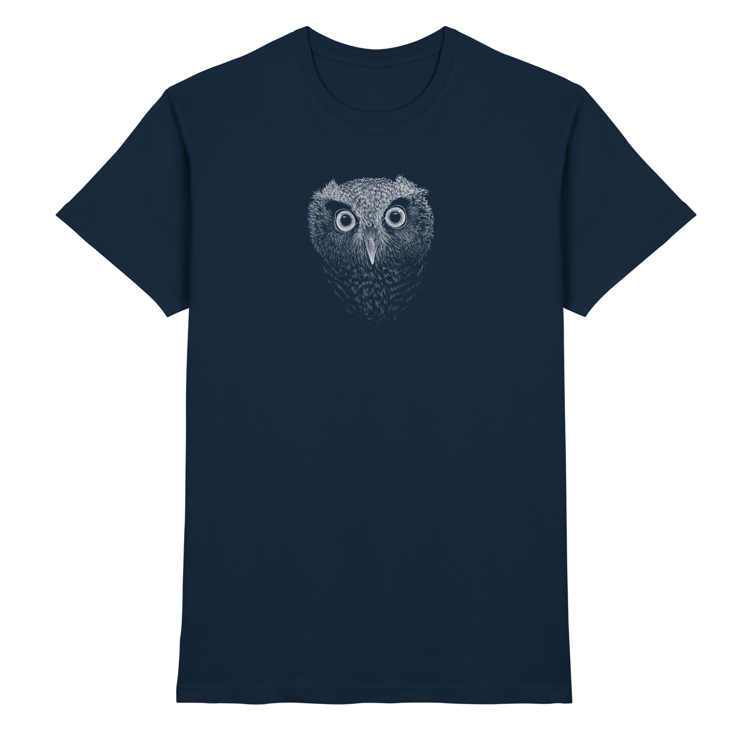 Eule Kritzelkunst Illustration - Premium Shirt