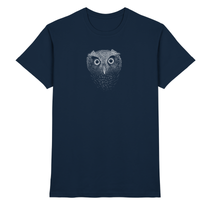 Eule Kritzelkunst Illustration - Premium Shirt