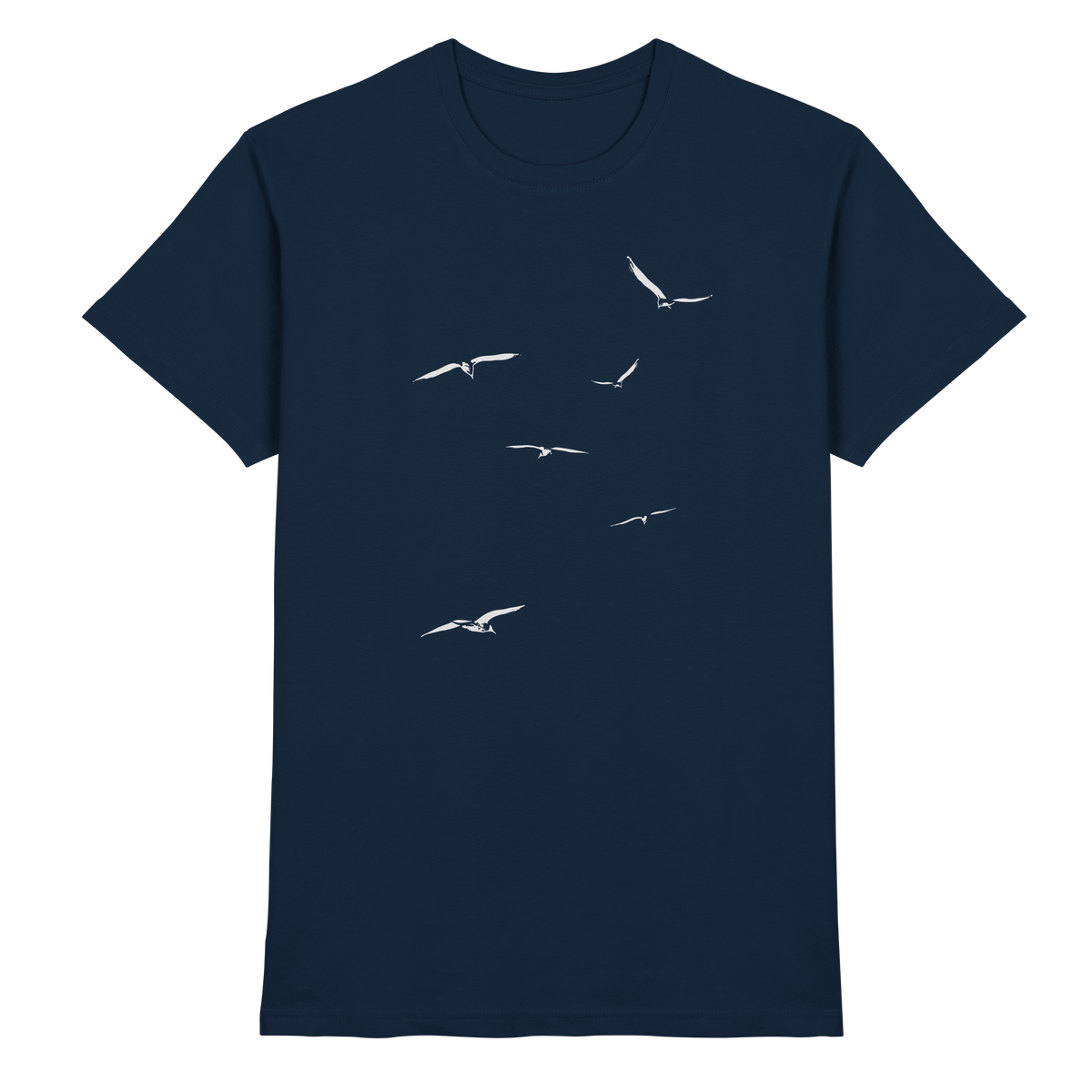 Vogelschwarm – Traum vom Fliegen - Premium Shirt
