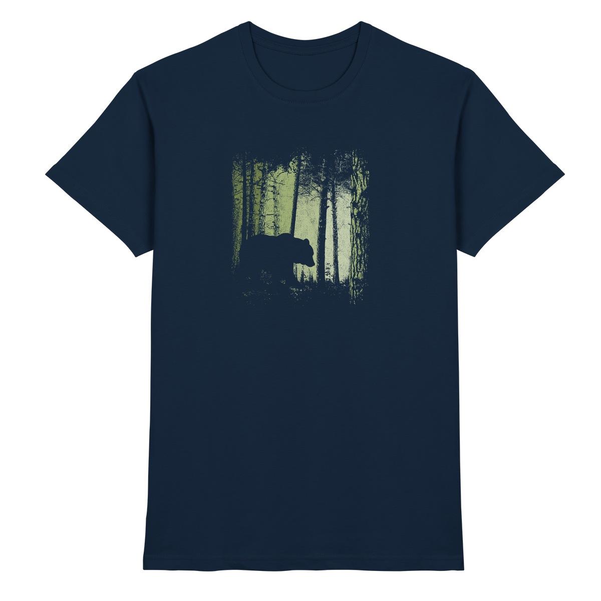 Braunbär im Zwielicht Wald - Premium Shirt