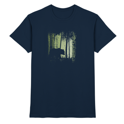 Braunbär im Zwielicht Wald - Premium Shirt