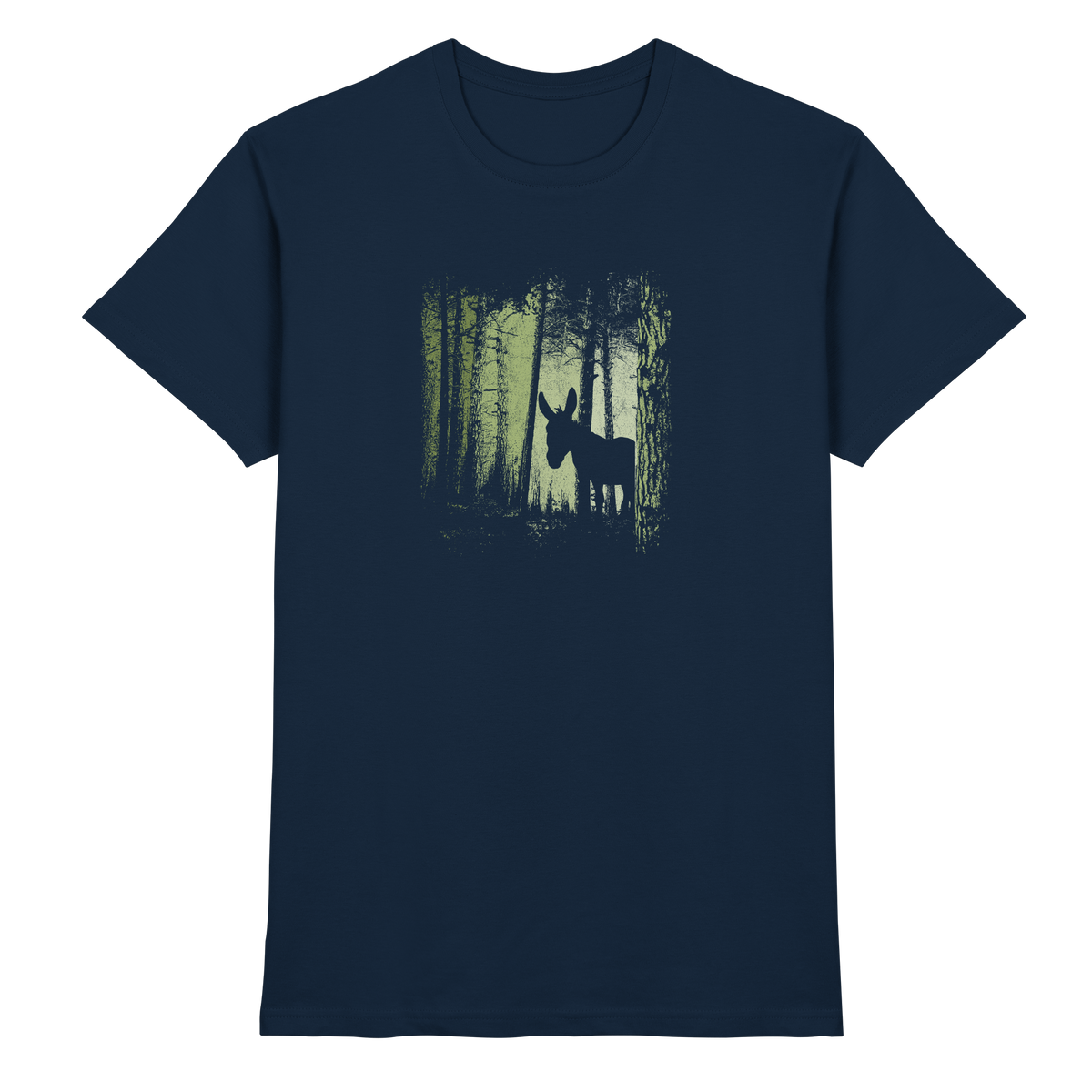 Esel im Zwielicht-Wald - Premium Shirt