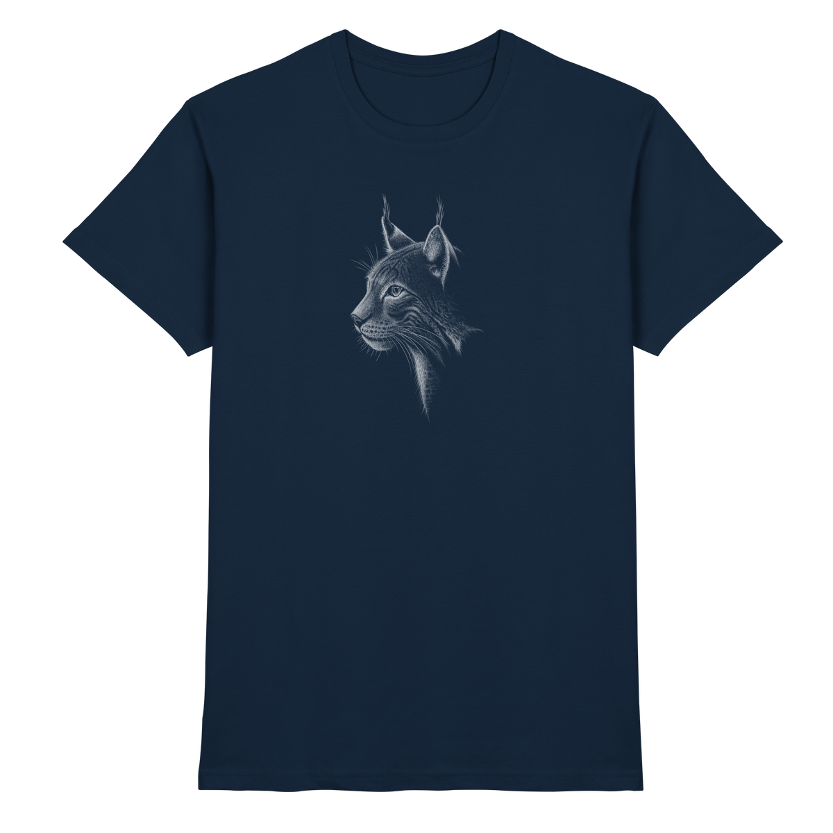 Luchs Kritzelkunst Wildkatze Illustration - Premium Shirt