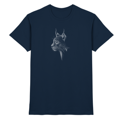 Luchs Kritzelkunst Wildkatze Illustration - Premium Shirt