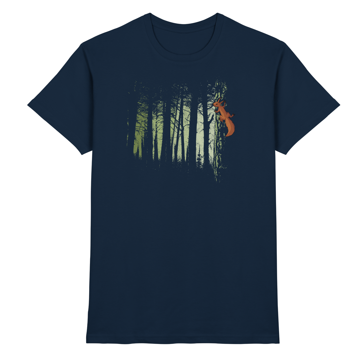 Eichhörnchen im Zwielicht-Wald - Premium Shirt