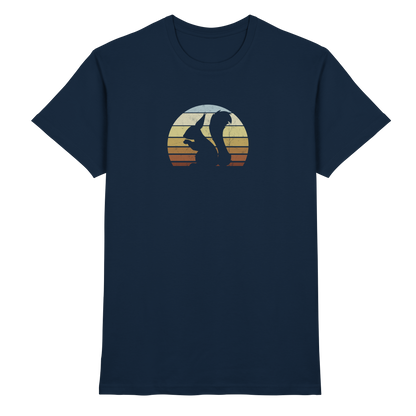 Retro Eichhörnchen Silhouette - Premium Shirt