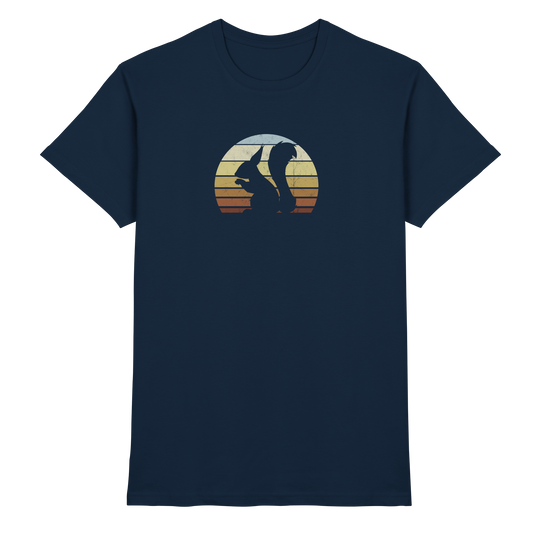 Retro Eichhörnchen Silhouette - Premium Shirt