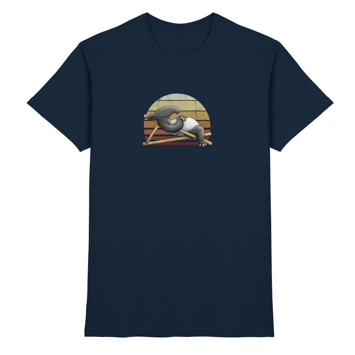 Lässiger Retro Sundown Tapir - Premium Shirt