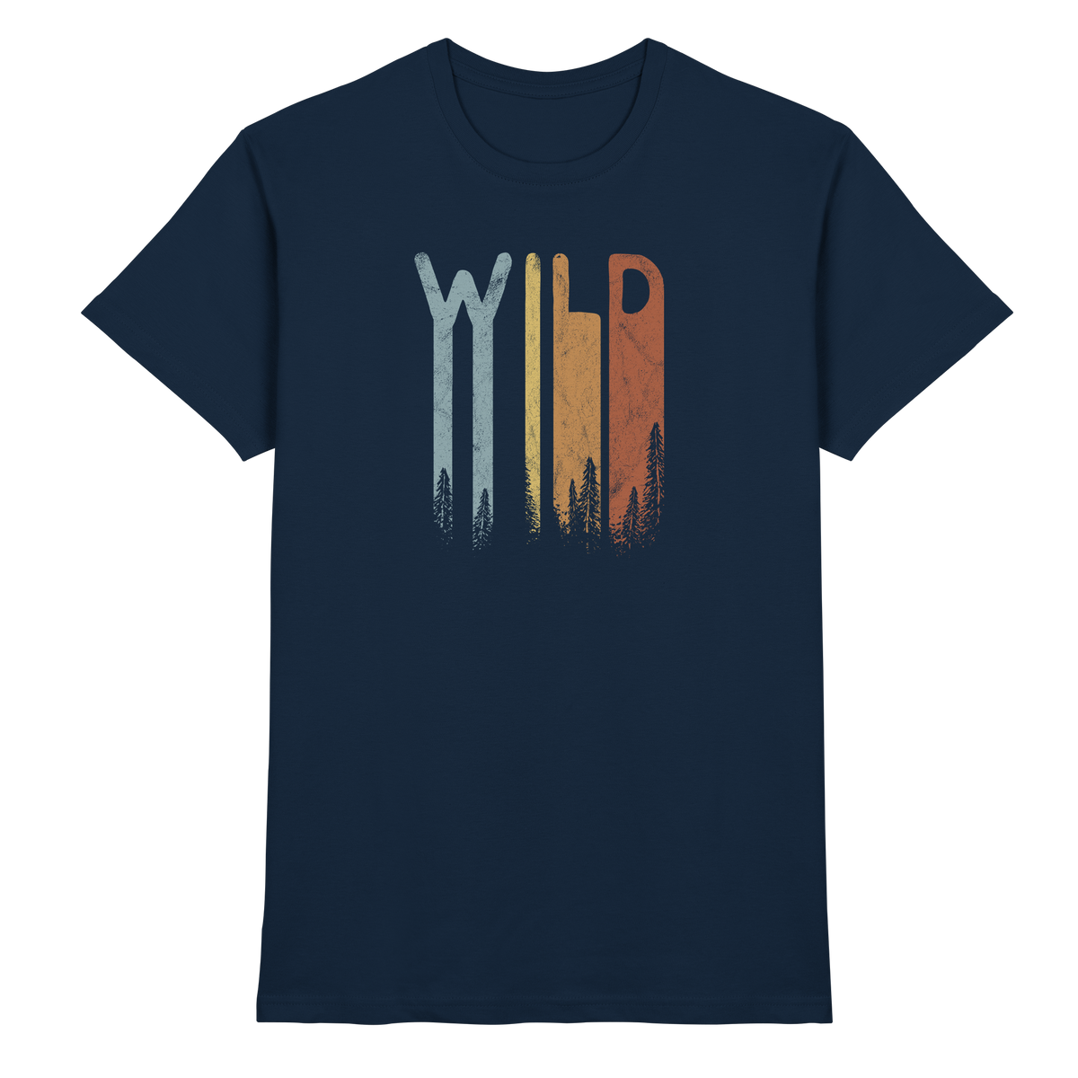 Wild Retro Schriftzug - Premium Shirt