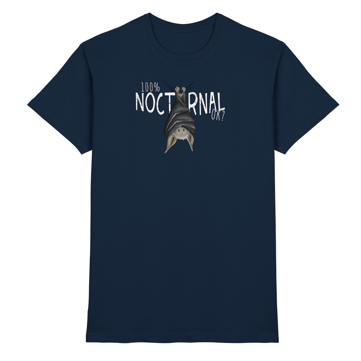 100% nachtaktive Fledermaus - Premium Shirt